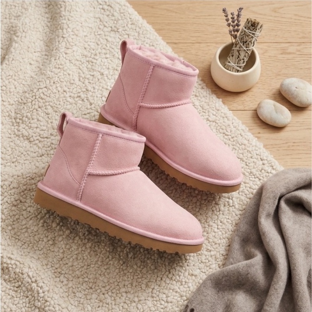 UGG Women’s Classic Mini II Fleece Lined Light Pink - NWT